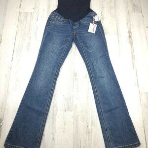 NWT Jessica Simpson Skinny Maternity Jeans Secret Fit Belly Blue Size XS
